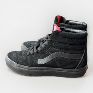 Vans Sk8-Hi Triple Black Suede High Top Skate Shoes VN000D5IBKA Men's 4.5